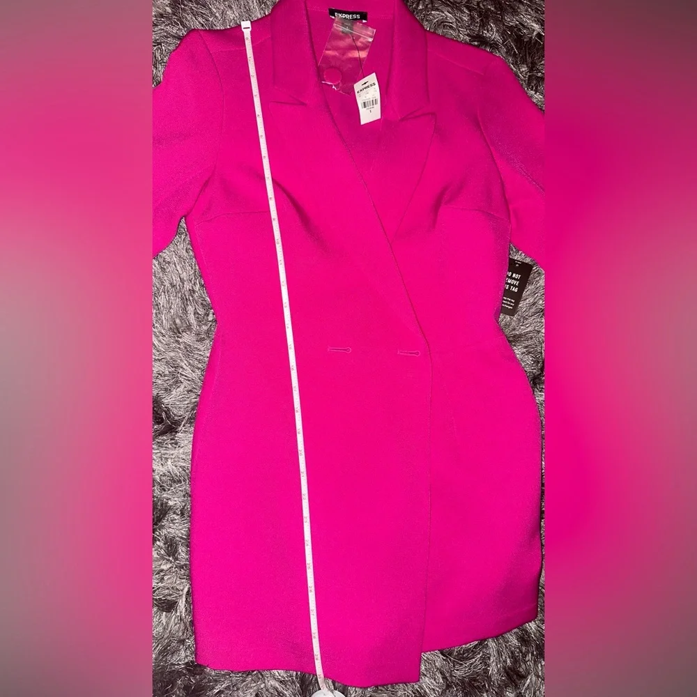 NWT - Express Pink Women's Blazer Romper - Picture 6 of 9
